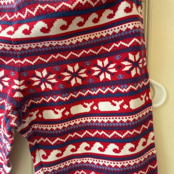 Vineyard Vines Women’s Fair Isle Whale Pajama Set Holiday S - Picture 4 of 5